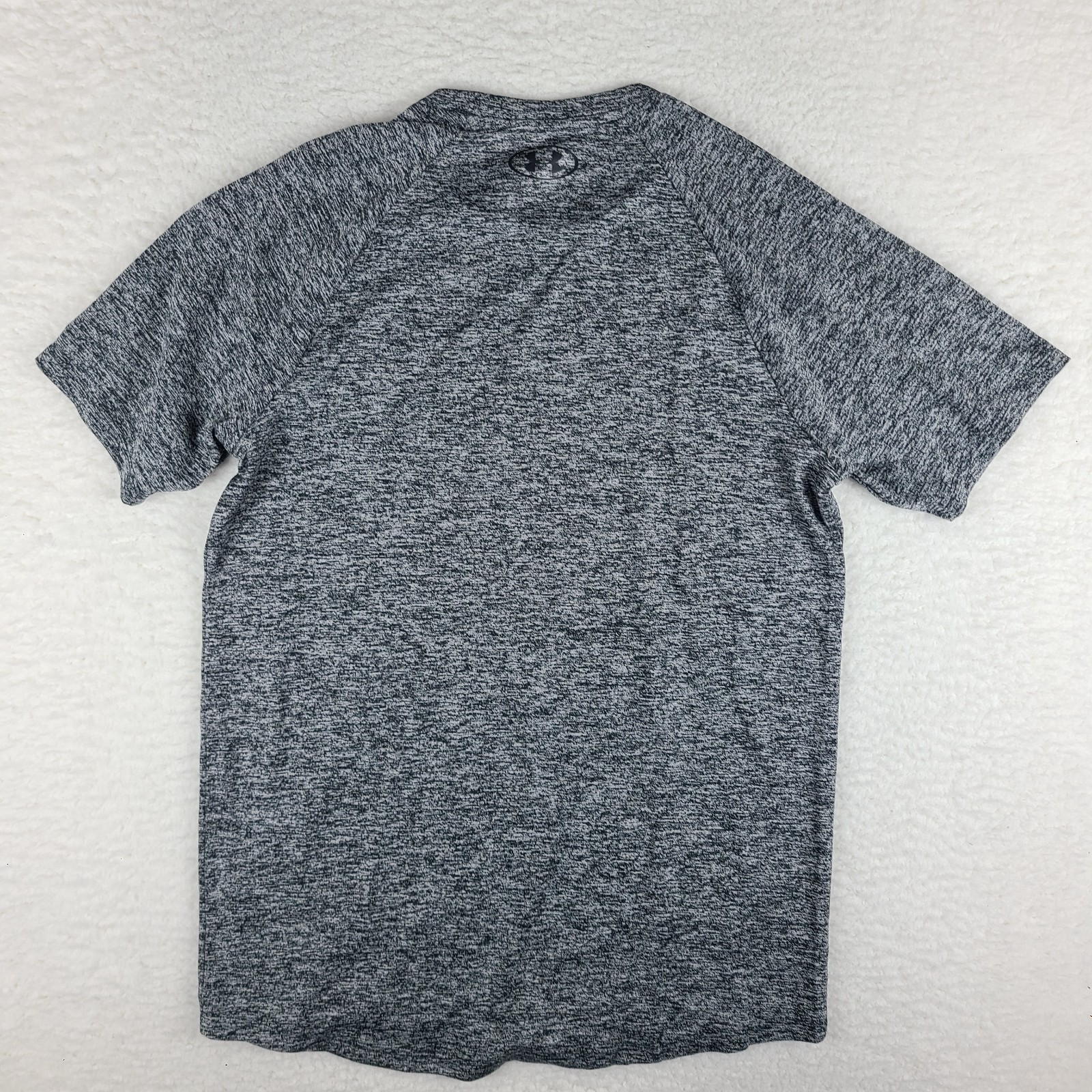 Under Armour The Tech Tee Shirt Mens Small Dark Gray Heathered Heatgear T-Shirt gallery