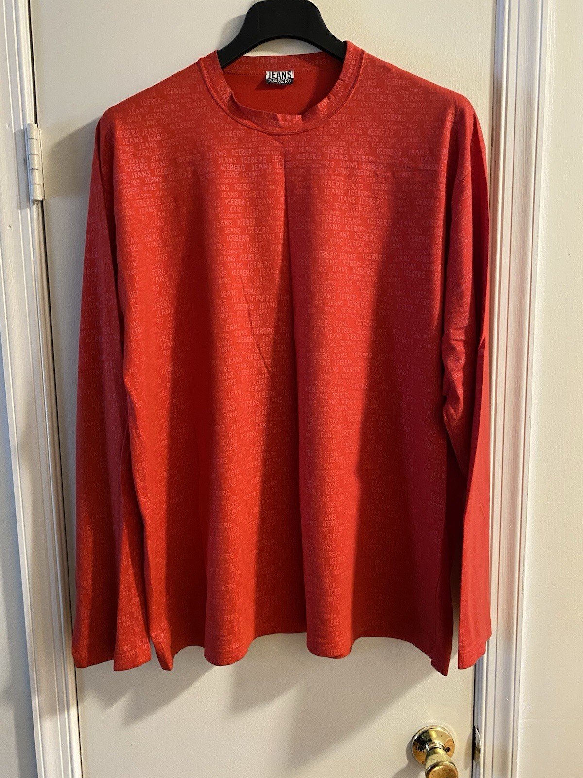 Red Iceberg Jeans Long Sleeve Shirt XXXL Good Condition gallery