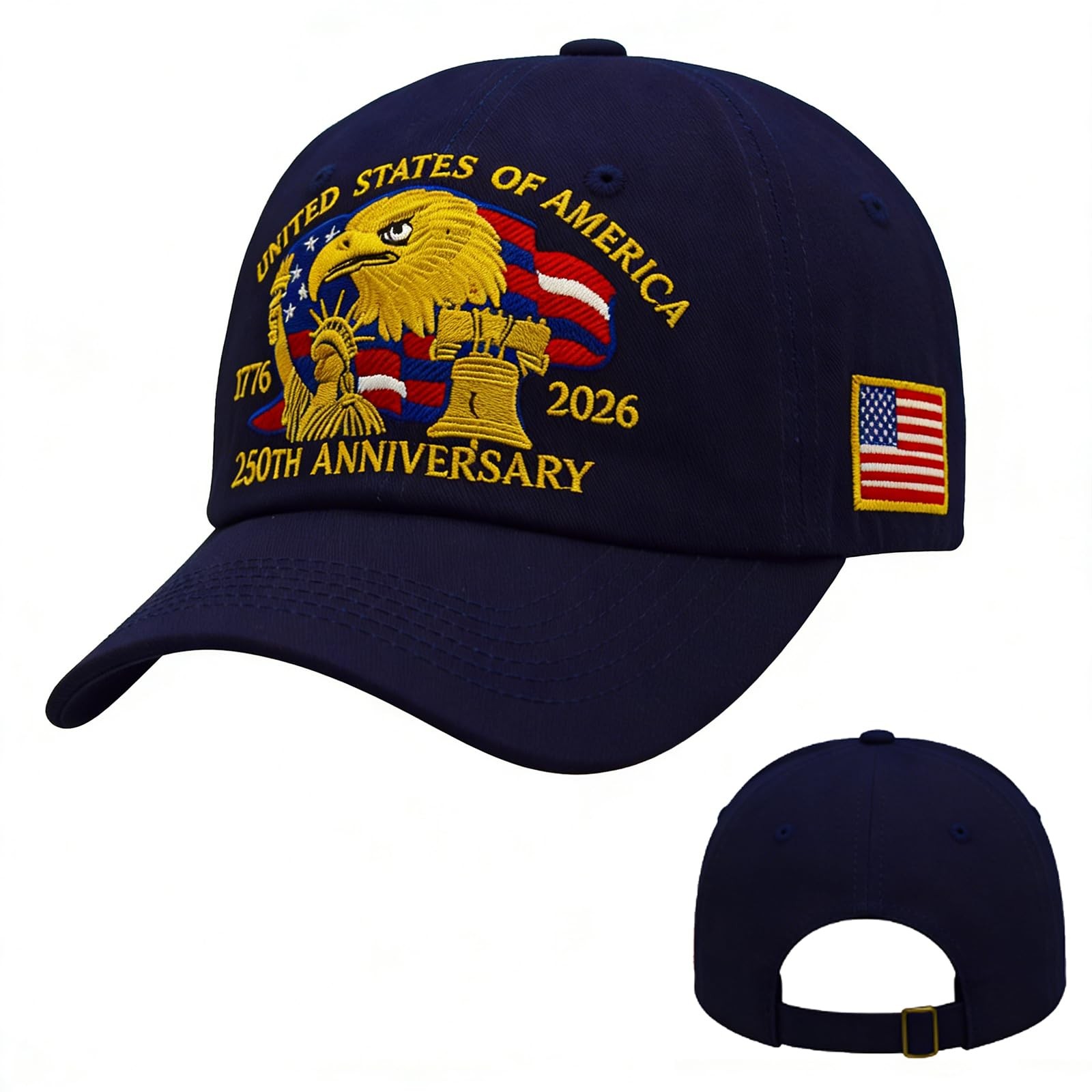 250 Anniversary USA Hat Patriot Cap 1776-2026 Bicentennial 250th Anniversary …