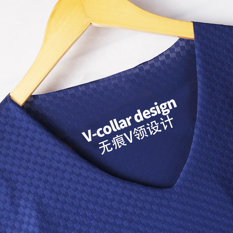 Mens Short Sleeve Ice Silk T-Shirt V-Neck Elastic Sport Gym Top Undershirts gallery