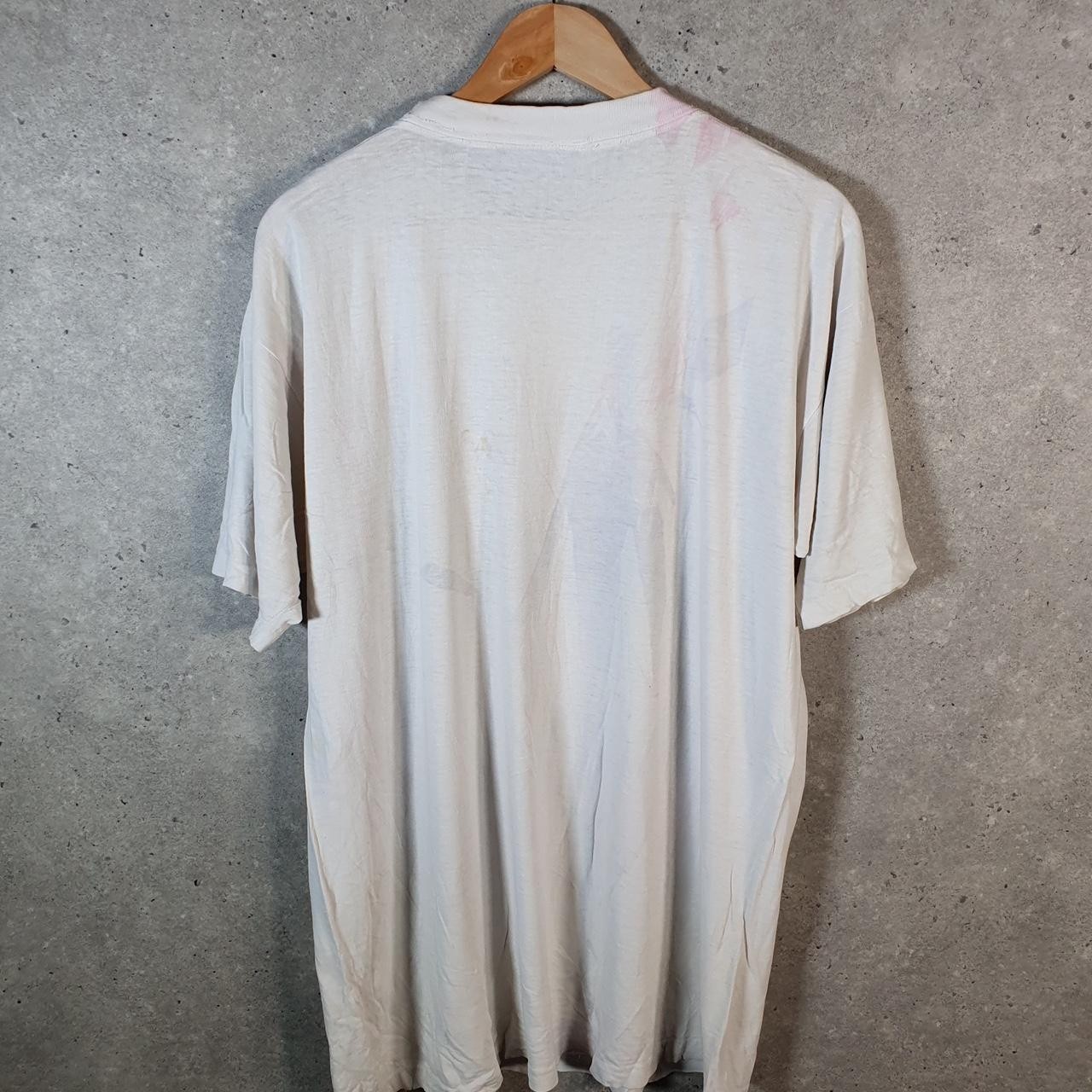 Vintage Graphic Tropical Beach USA 90s Single Stitch T Shirt Mens XL White gallery