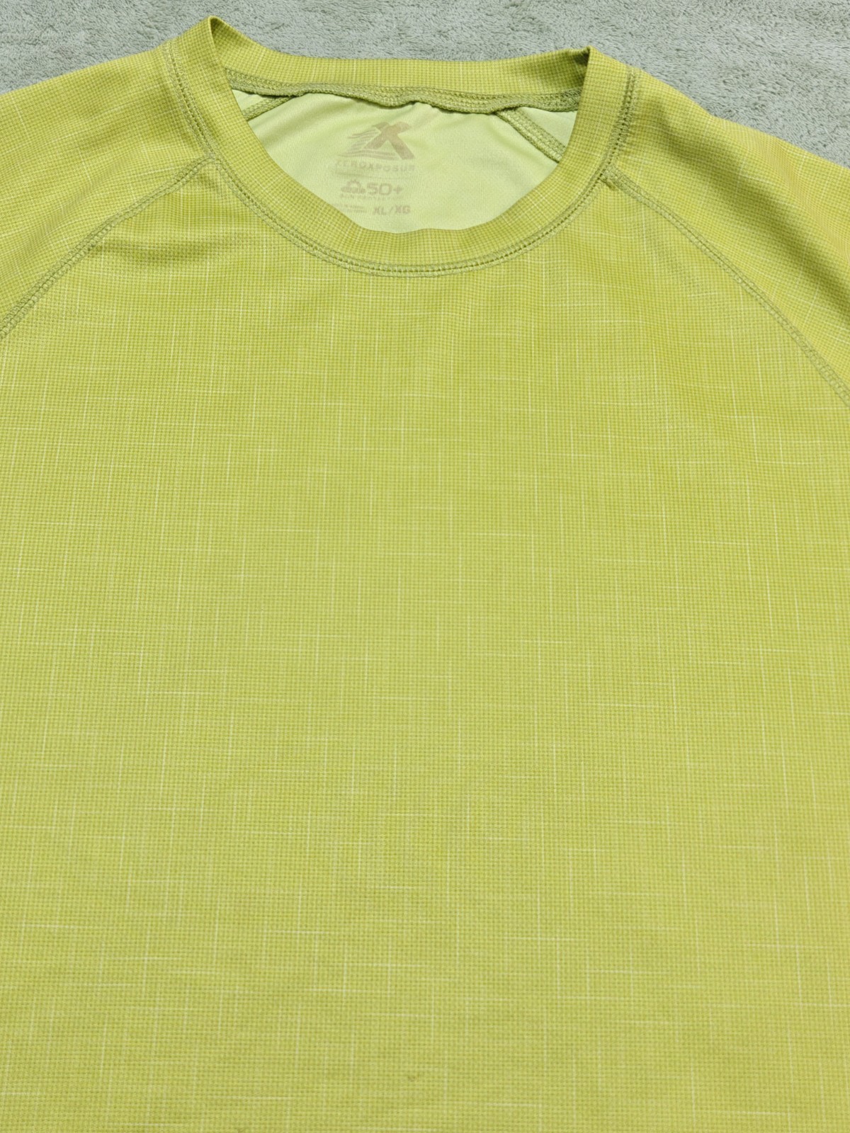 ZeroXposur Mens Tee XL Textured Hiking Gym Shirt Short Sleeve Green 46 Pit gallery