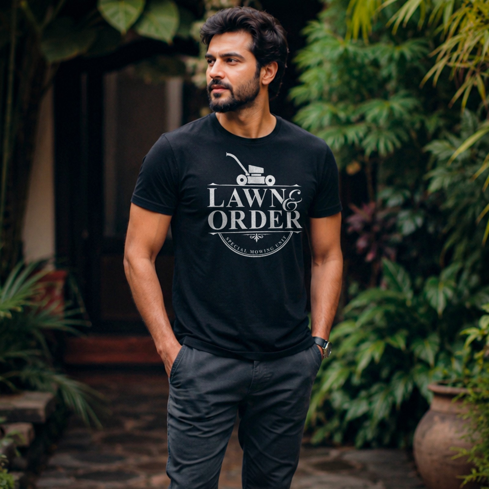 Lawn & Order T-Shirt | Funny Lawn Mowing Shirt | Gardening & Landscaping Gift gallery
