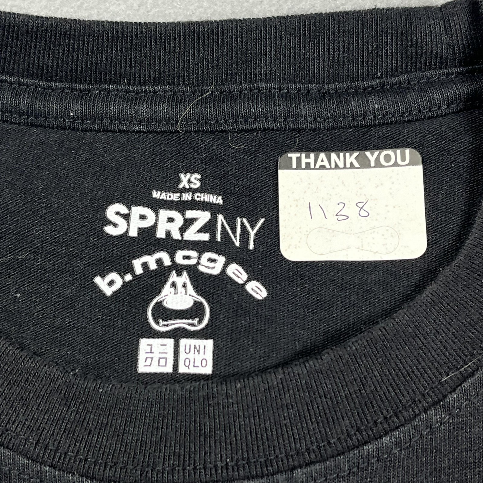 Uniqlo SPRZ NY Barry McGee Shirt Mens XS Black DFW KPFA Graphic Tee Art gallery