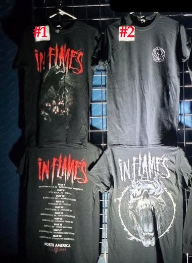 In Flames 2026 North America Tour T-Shirt, reprint