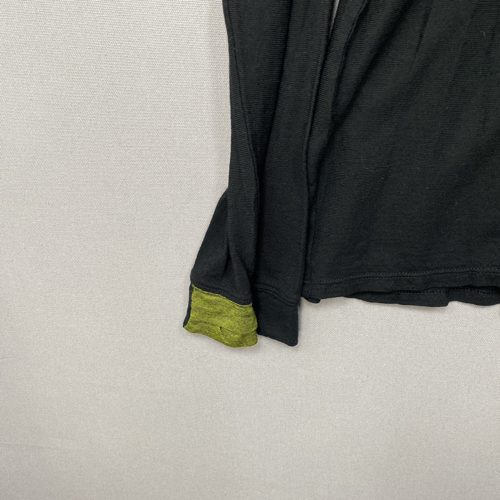 Bombas Baselayer Top XL Merino Wool Tencel Blend Crew Neck Long Sleeve Black gallery