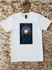 DTF Custom Made – OPEN YOUR EYE Short Sleeve T-Shirt – Black & White SML