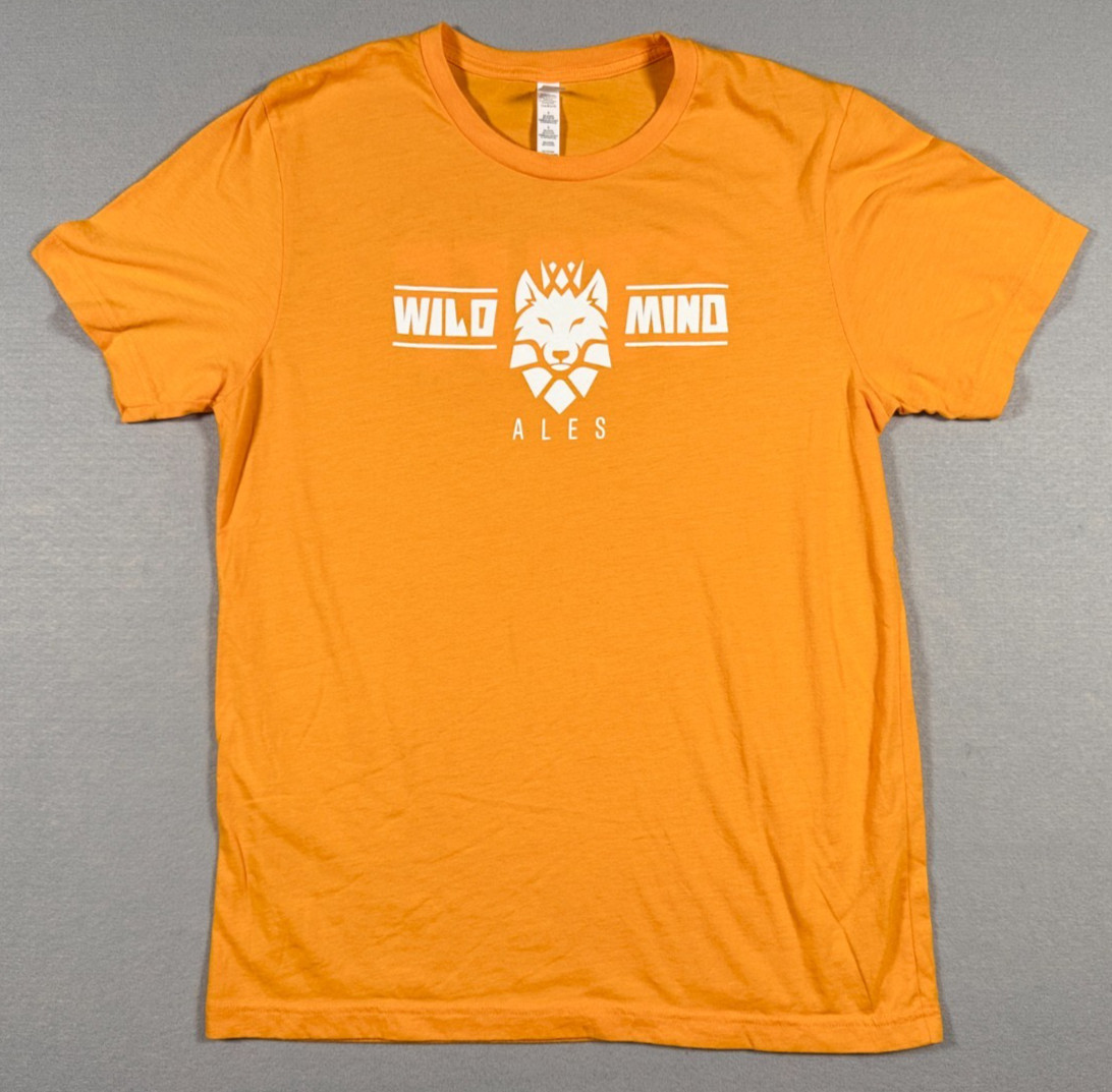 Wild Mind Ales Brewhouse Minneapolis Staff T-Shirt Orange Size L NEW gallery