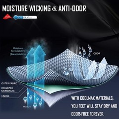 Compression Ankle Support Running Socks Coolmax Wicking Women 2 Pairs Quarter…
