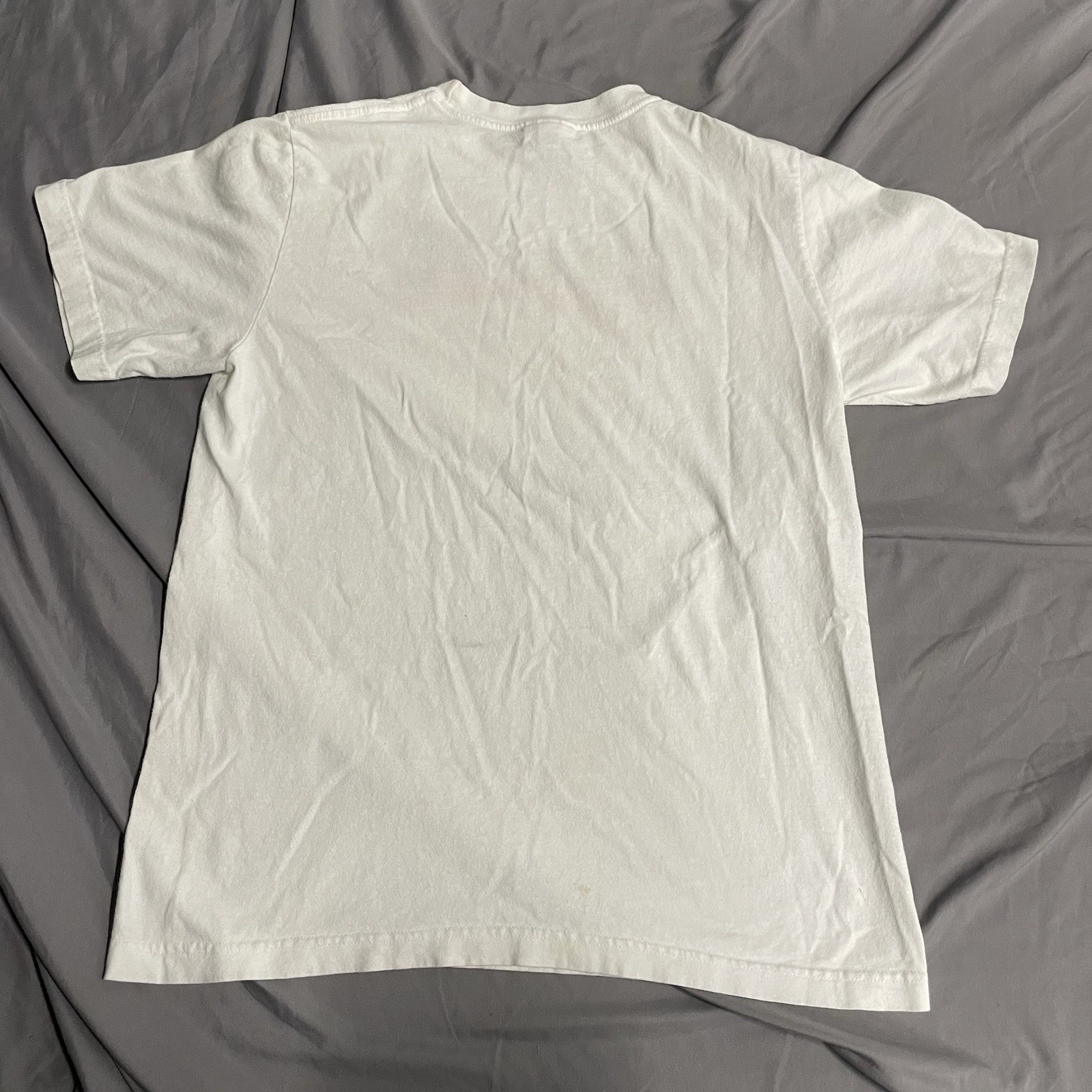 Vintage Y2K Adidas White T Shirt Size Mens XL Shiny Plastic Print Soccer Sports gallery