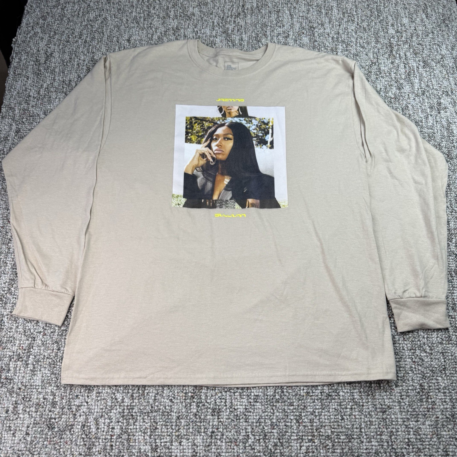 The Thread Shop Shirt Mens XL Jazmine Sullivan Heaux Tales Long Sleeve Beige gallery