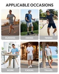 Workout Shirts for Men, Moisture Wicking Quick Dry Active Athletic Men’s Gym …