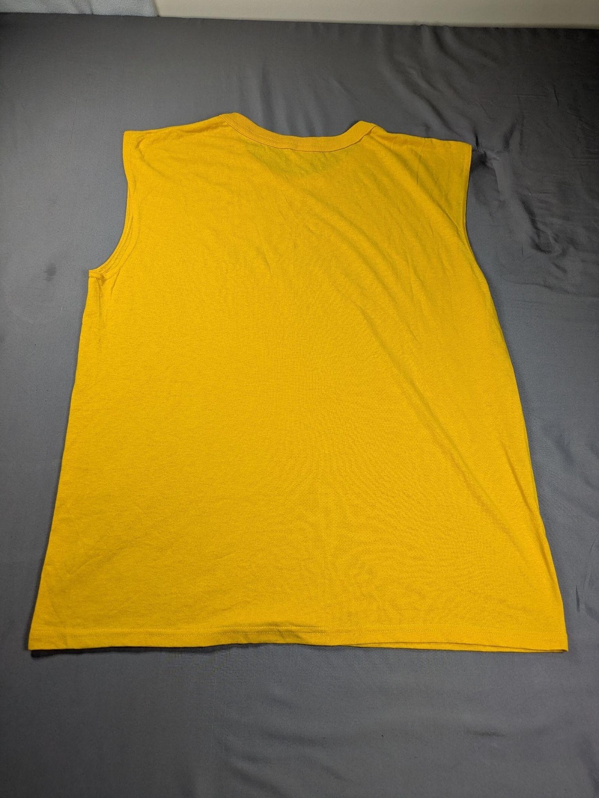 Vintage Hulkamania Shirt Mens XL Yellow Red Sleeveless Augusta WWE Hulk Hogan gallery