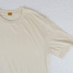 Adriano Goldschmied AG Basic Crew Neck T Shirt Men’s Medium Beige