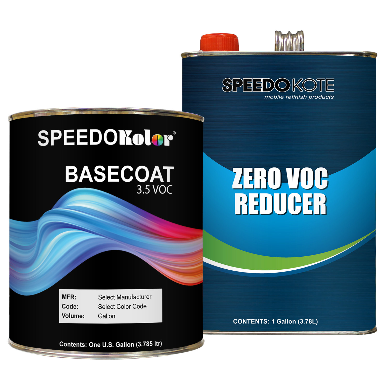 Lexus 8U9 Cerulean Blue Metallic Base Coat Gallon Kit with Reducer (Medium)