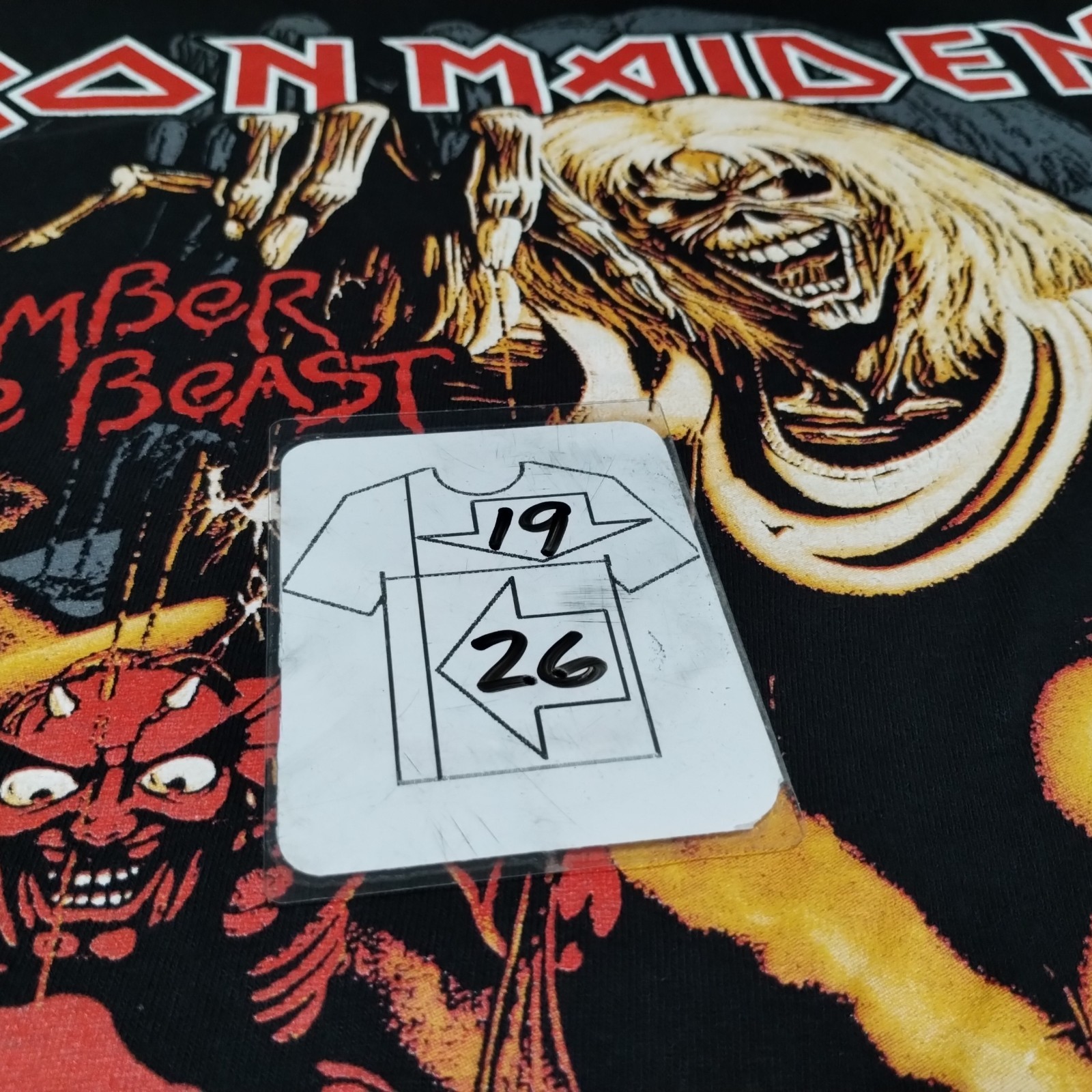 Iron Maiden Number Of The Beast Men's Medium T Shirt Black British Heavy Metal gallery