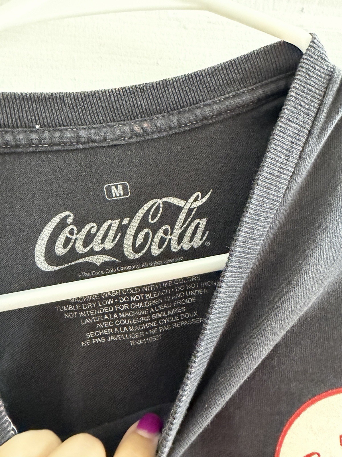 Coca Cola Black Graphic Cowboy Tee Medium M Coke gallery