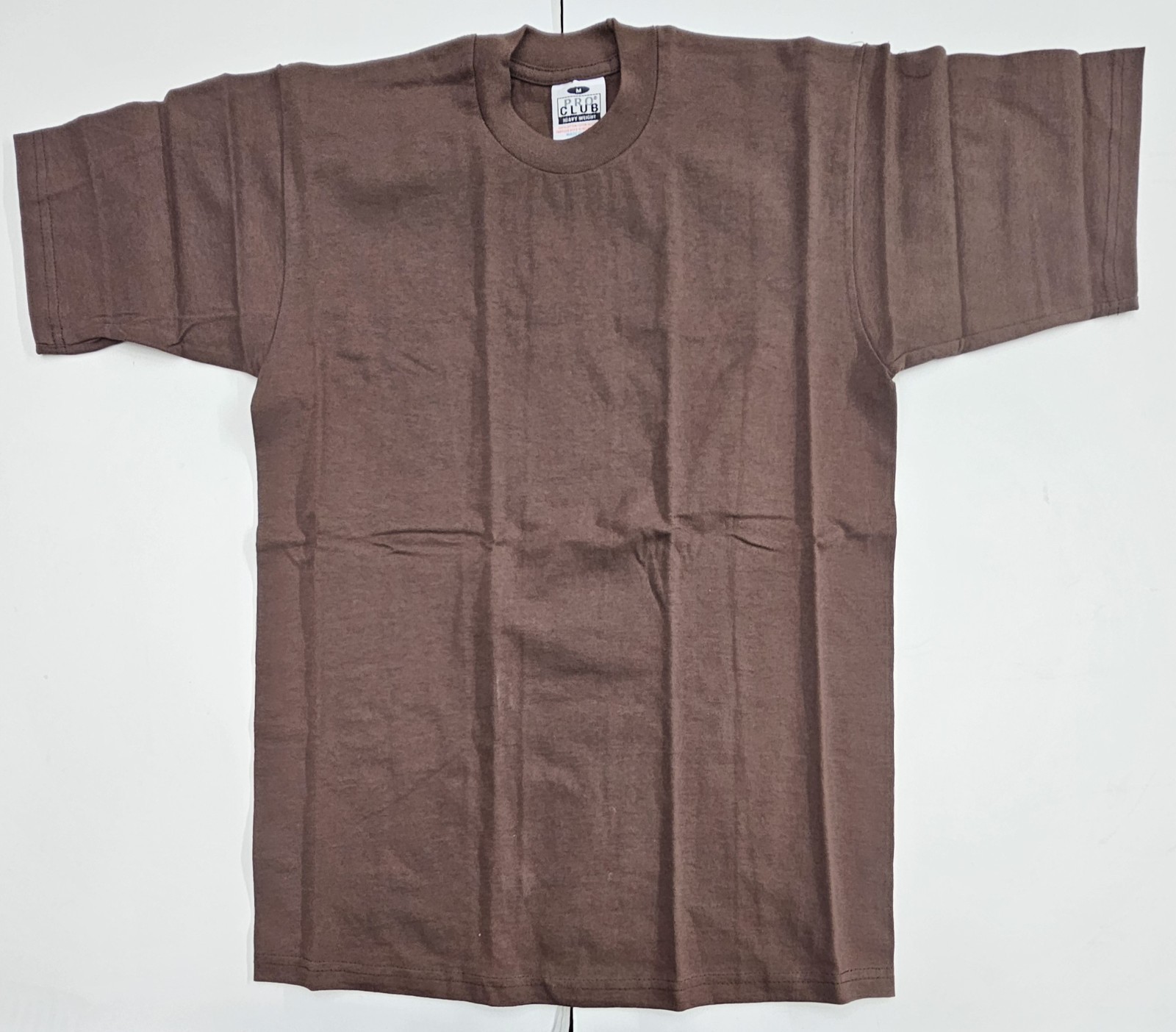 Pro Club Heavyweight Crew Neck T-Shirt Medium Brown gallery