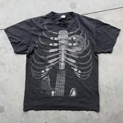 Vintage Liquid Blue Skeleton Guitar Tee