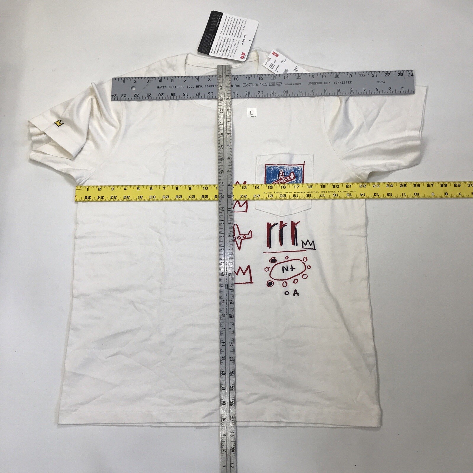 Jean-Michel Basquiat T-Shirt Uniqlo SPRZ NY Tee Sz L Rage NWT Rare Off White gallery
