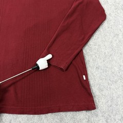 Covington Long Sleeve Pullover Ribbed Knit V-Neck Shirt Fits Men’s Sz Large Red