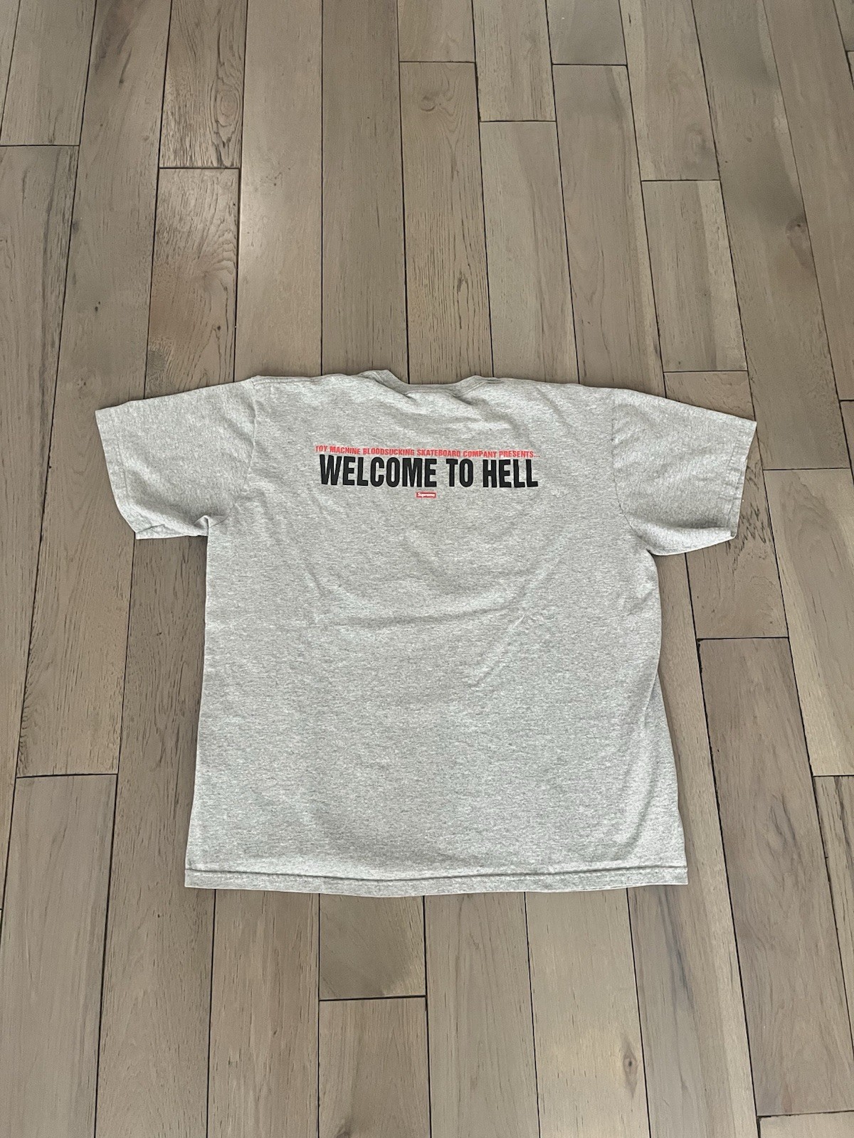 Supreme x Toy Machine “Welcome To Hell” Mens T-Shirt Size XL gallery