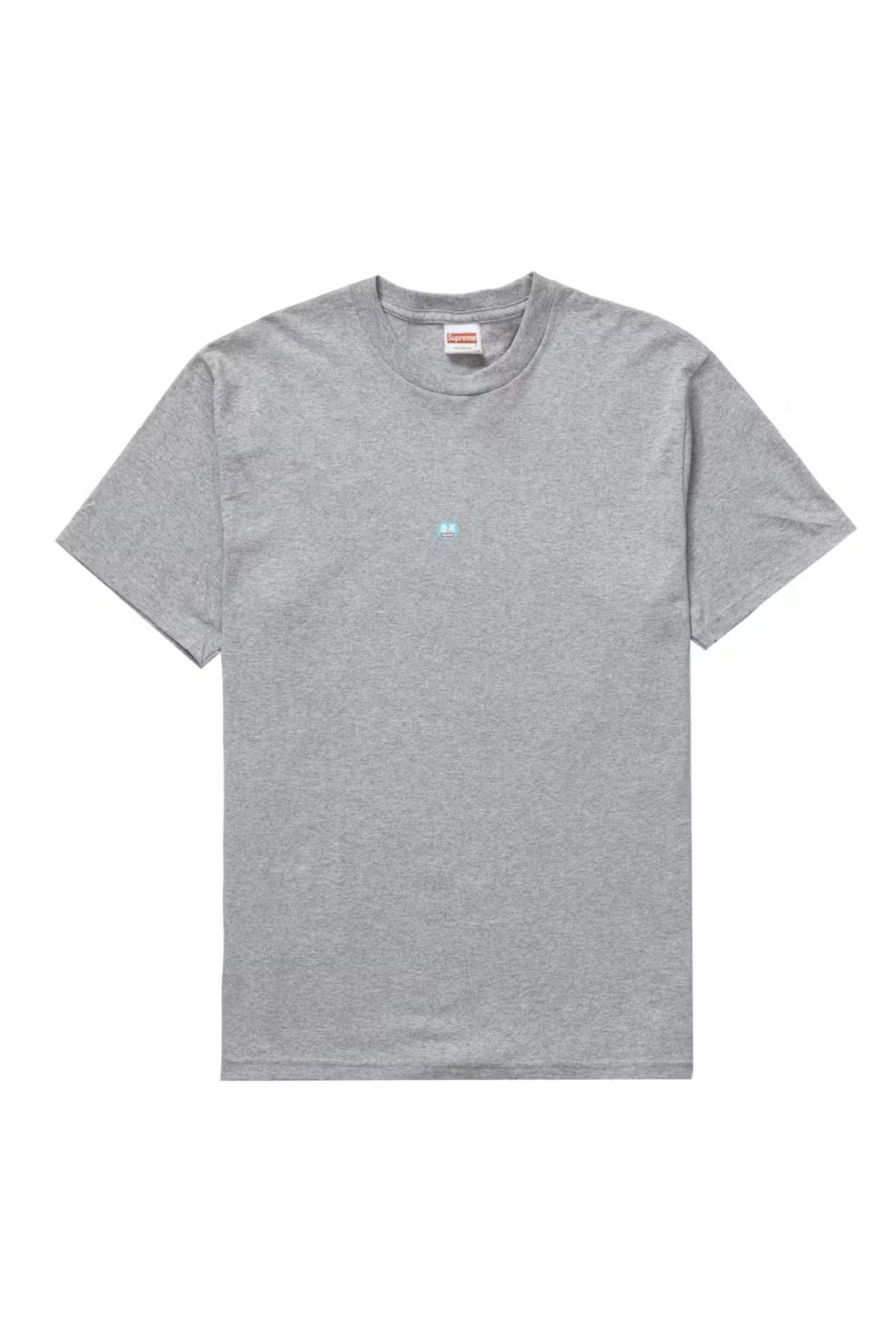 Brand New Supreme FW21 Sticker Tee Heather grey Tshirt Authentic Size XL