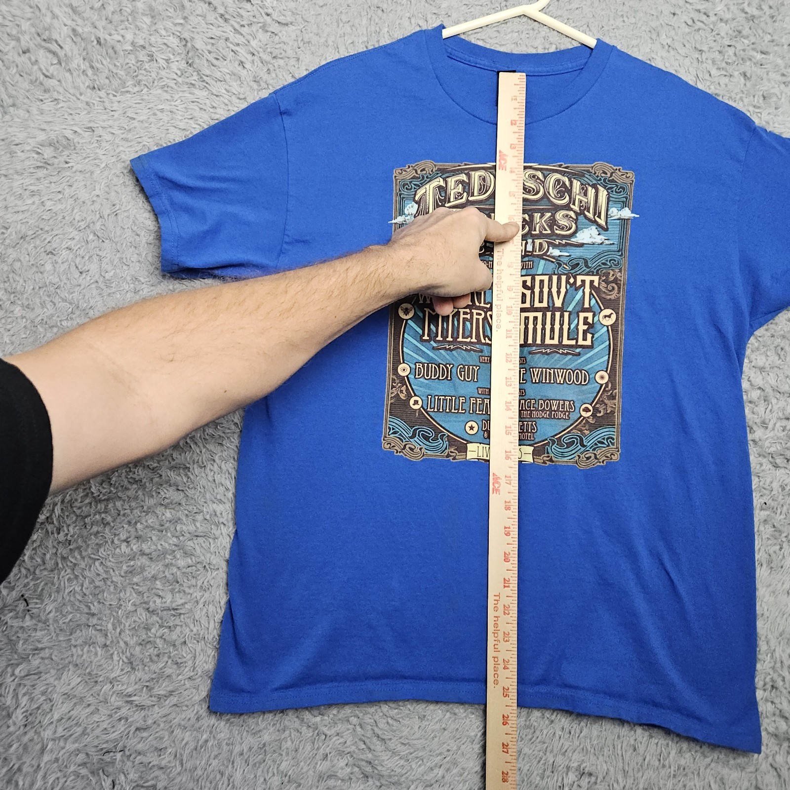Whiskey Myers Band T Shirt Men Large Gov't Mule Tedeschi Trucks Blue Gildan gallery