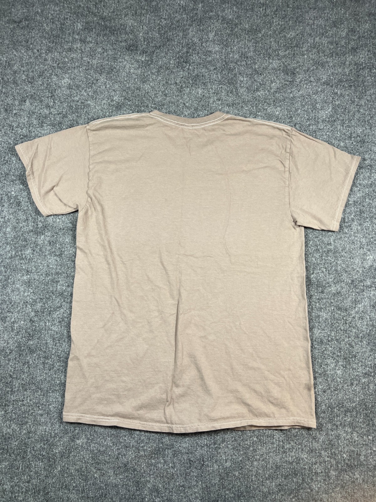 Nirvana Band T Shirt Mens Medium Beige Cotton Happy Face Graphic Everyday Wear gallery