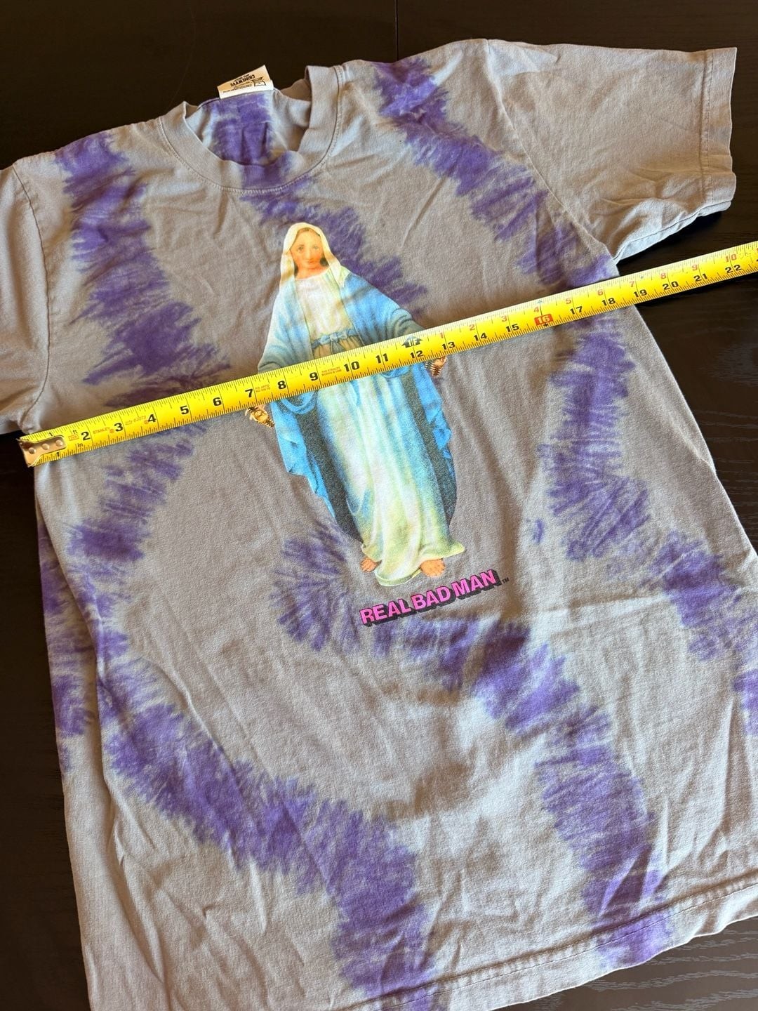 Real Bad Man Watch Seller Virgin Mary Tie Dye T-Shirt gallery
