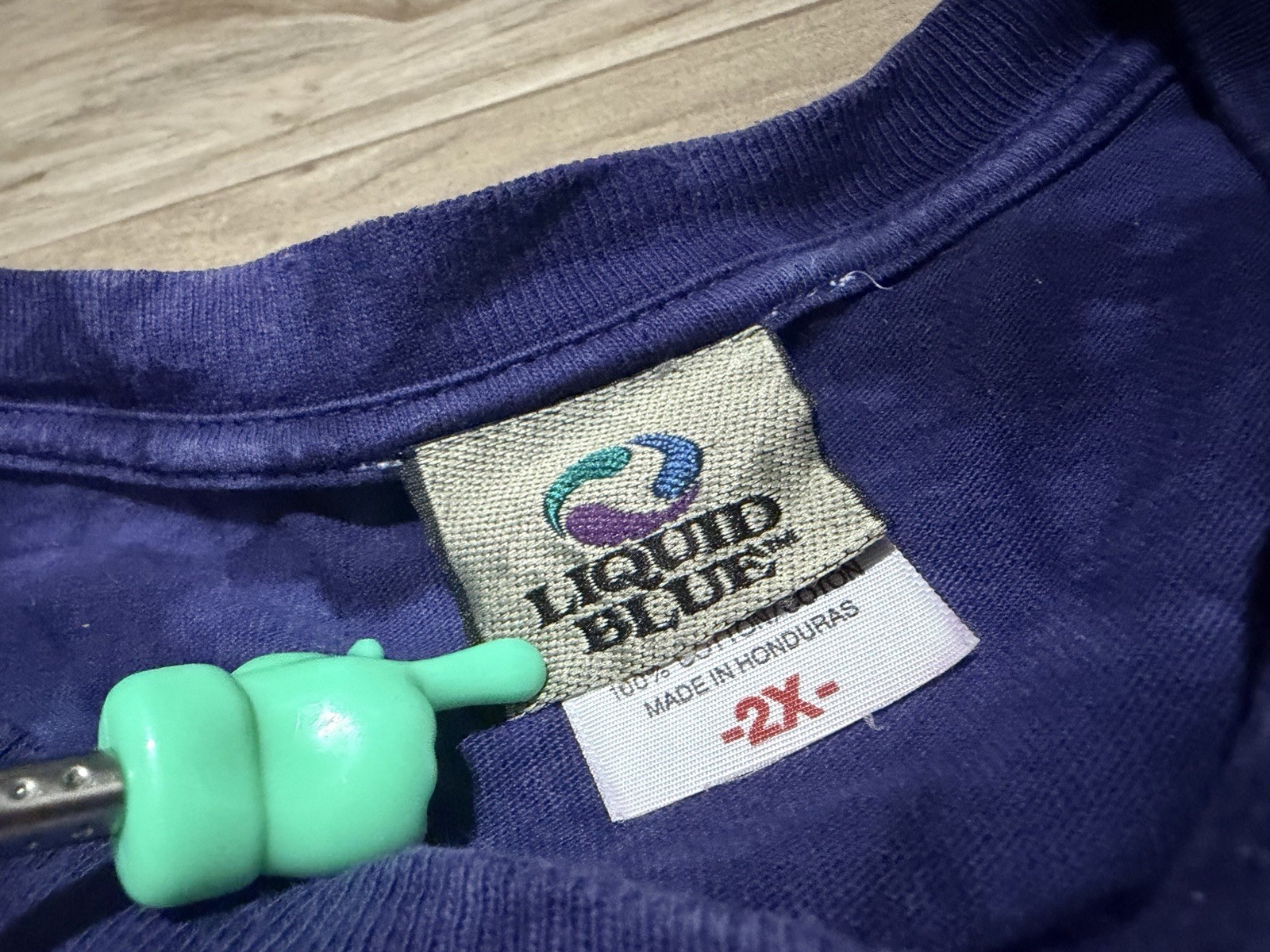 Size XXL - Y2K Liquid Blue Jimi Hendrix Purple Haze T-Shirt gallery