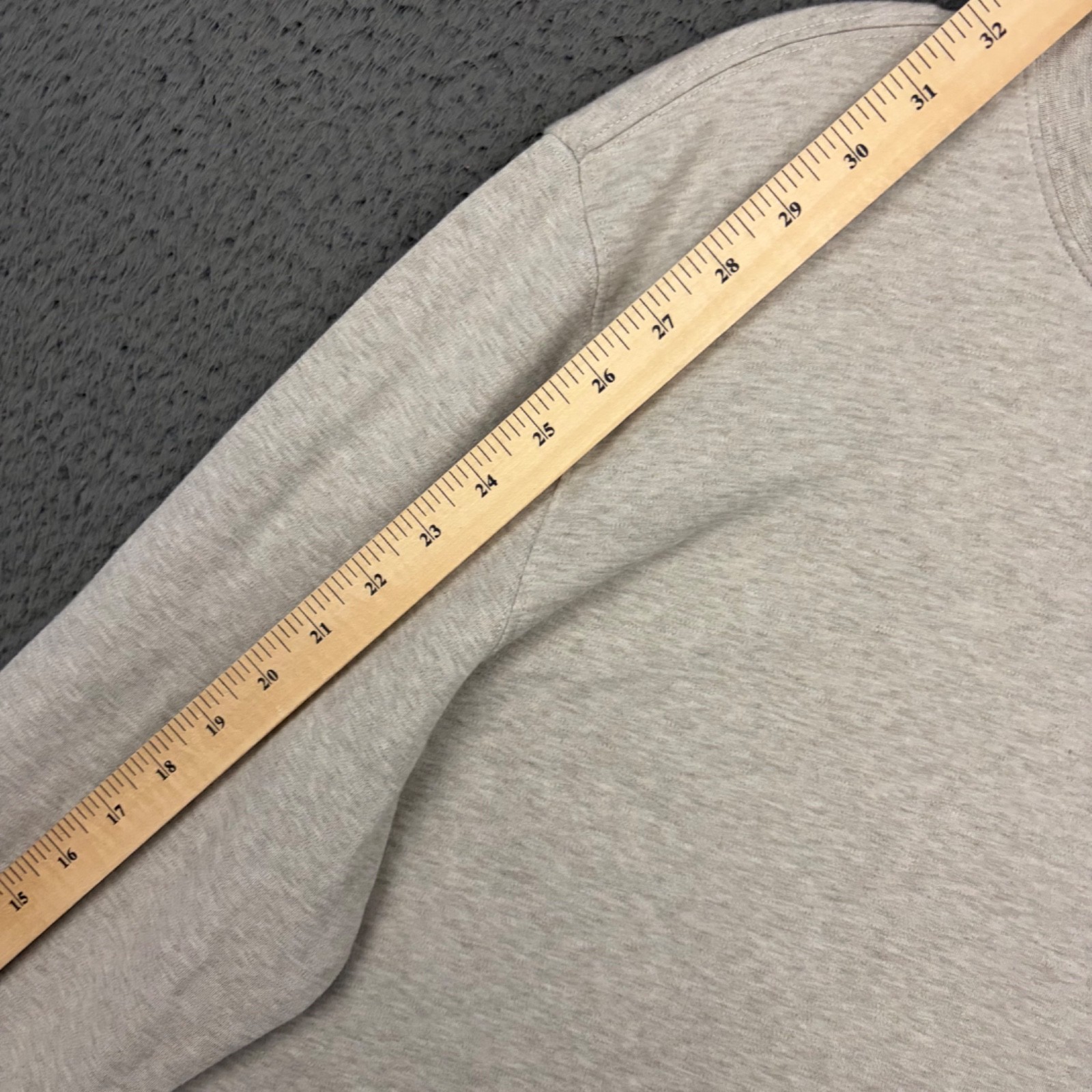 St. John's Bay Pullover Mens Medium Beige Cotton Knit Long Sleeve Mock Neck Dad gallery