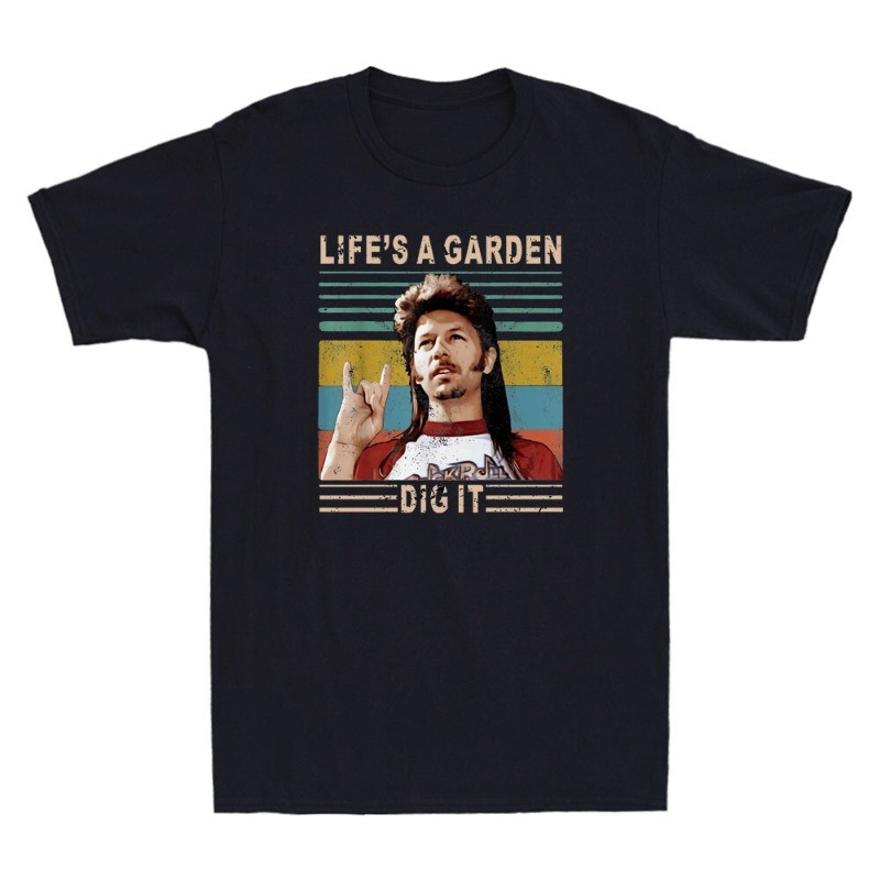 Life Is A Garden Dig It Funny Meme Gardening Gardener Gift Vintage Men's T-Shirt gallery