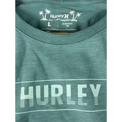 NWT Hurley Men Everyday Tee Large Mint Green Cotton Casual Surf Streetwear Shirt