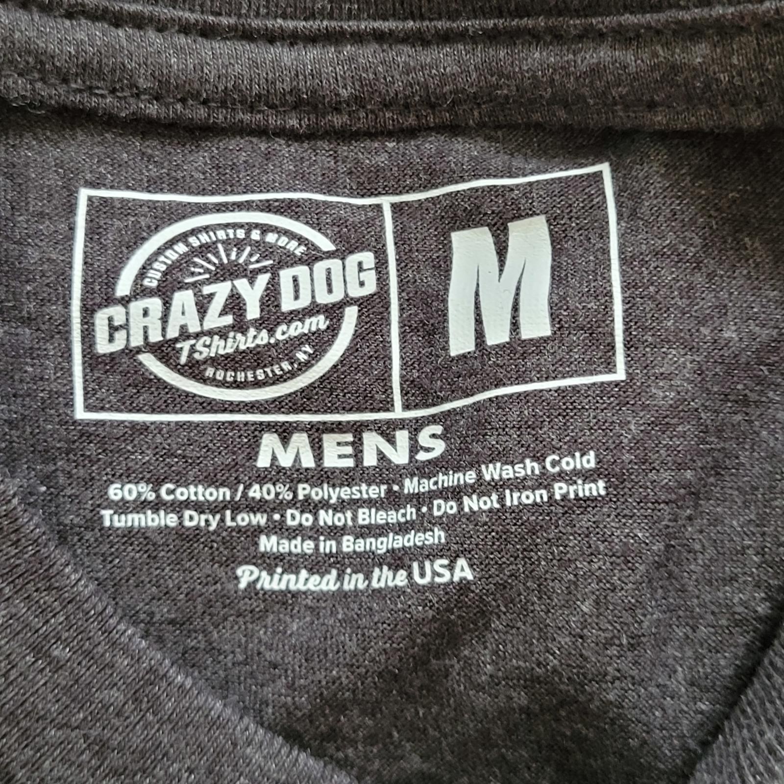 #2 Dad Men's Medium Graphic T-Shirt Dark Gray Yellow Trophy gallery