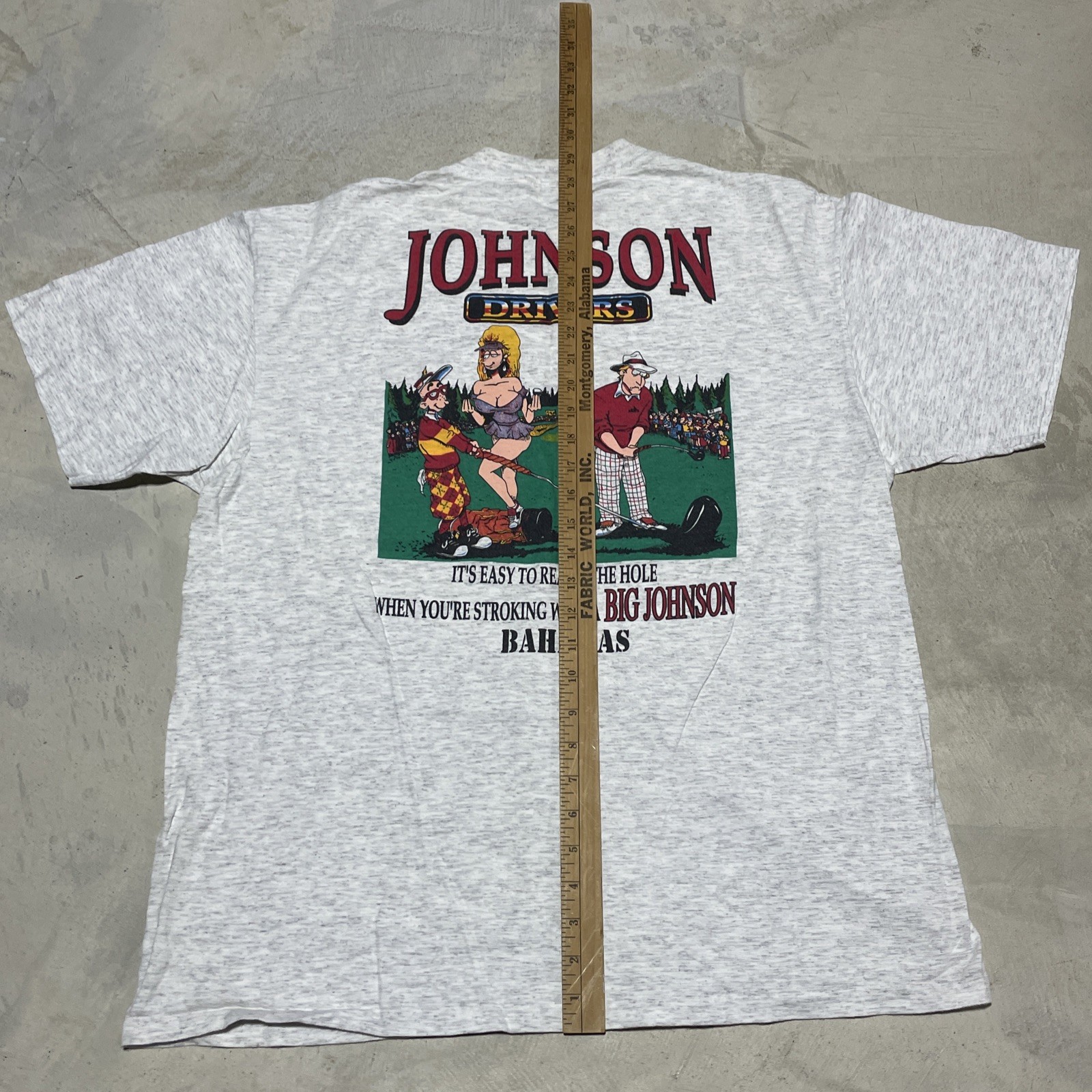 Vintage Big Johnson Drivers Golf Tee Single Stitch 90s T Shirt SZ XL Bahamas gallery