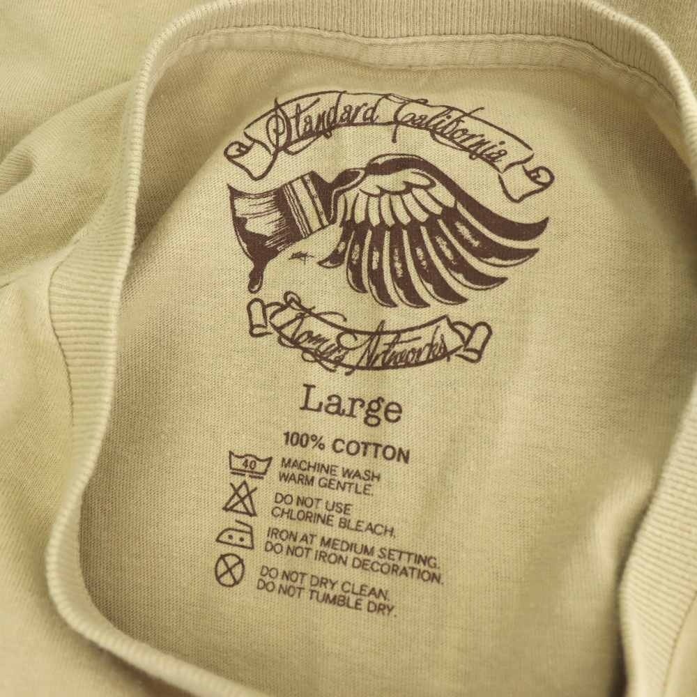 Standard California T-Shirt Cut & Sew Print Beige L Used gallery