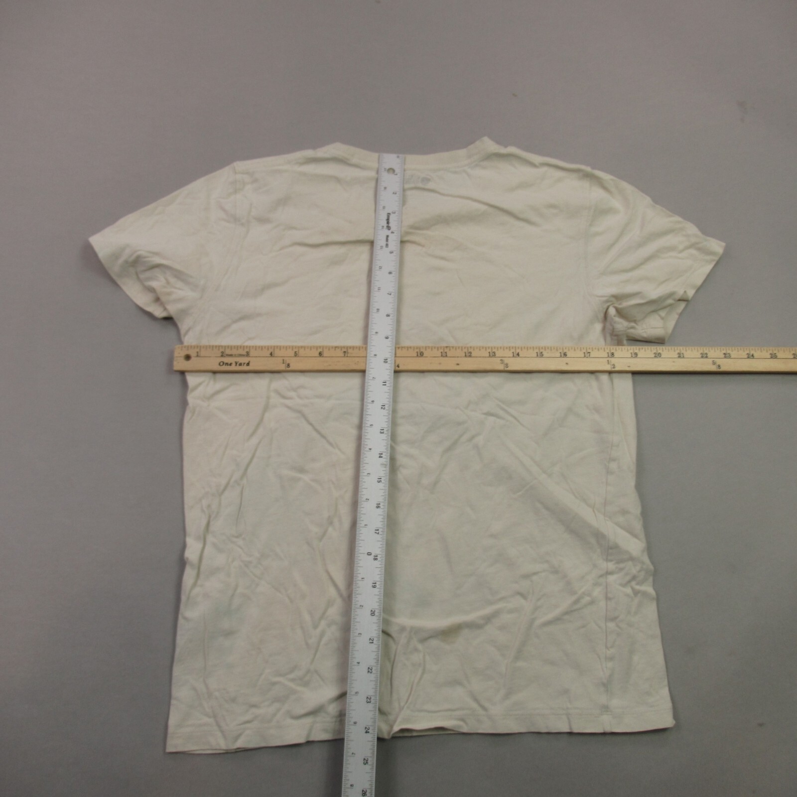 Fjall Raven Shirt Mens Small Short Sleeve Crew Neck Outdoors Lightweight Ivory gallery