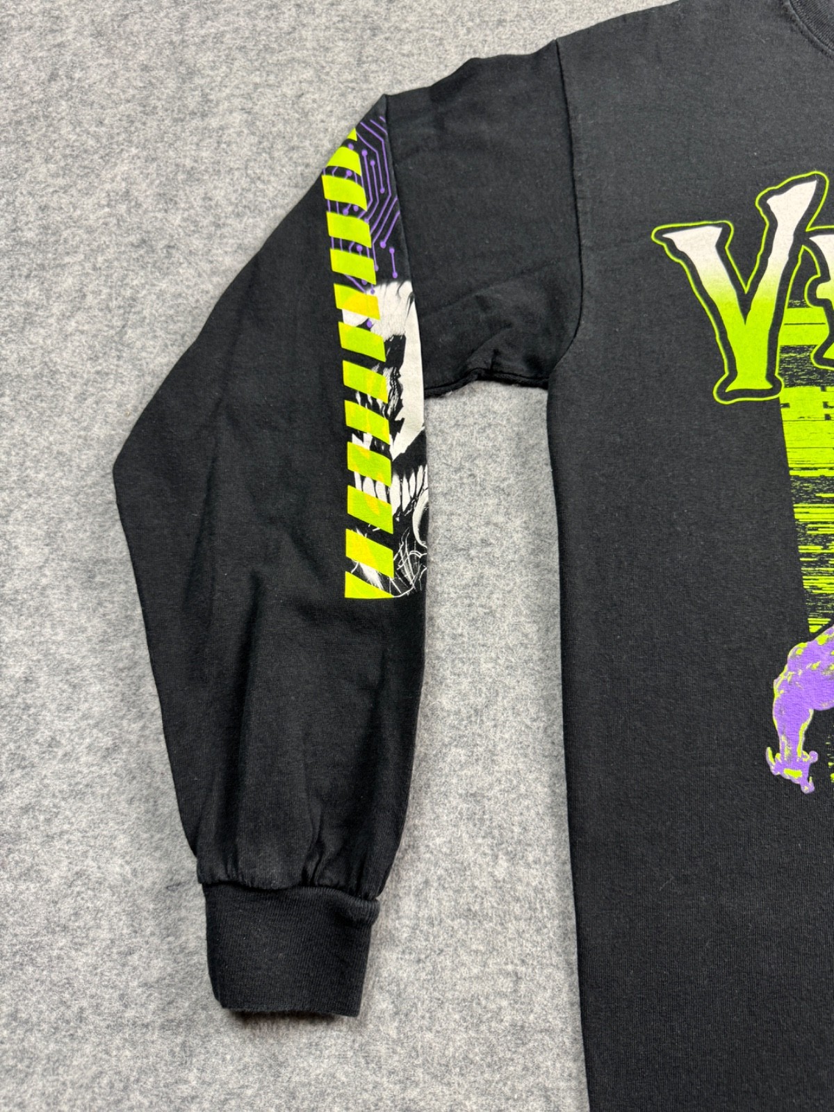 Marvel Venom Black Long Sleeve Shirt Spider-man Evil Comics MEDIUM Japanese Text gallery