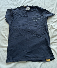 Gallery Dept. Men’s Blue Short Sleeve Crew Neck Logo T-Shirt Solid M