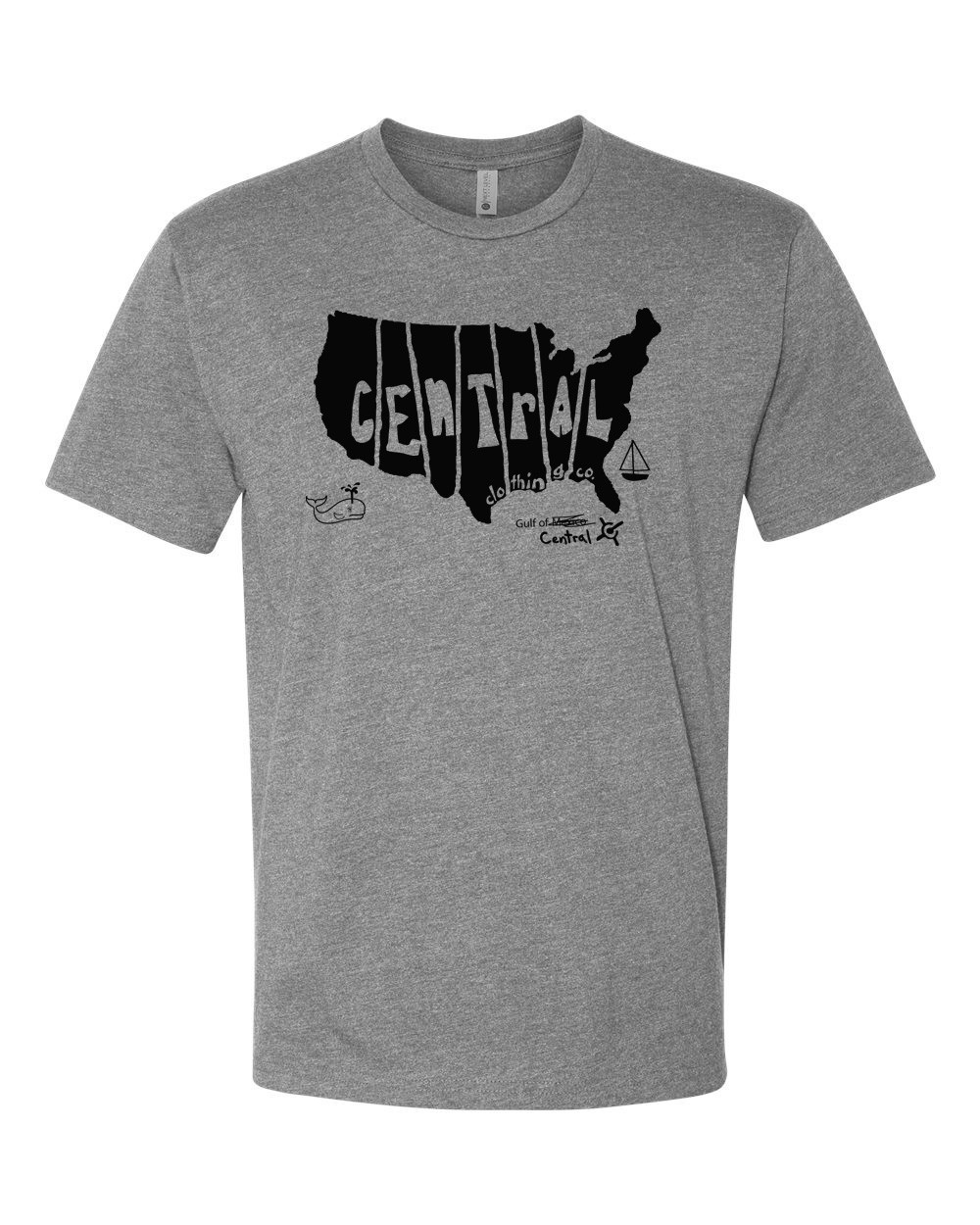 Central Clothing Co. Central USA T-shirt, Mens Sizes S, M, L, XL, XXL or XXXL