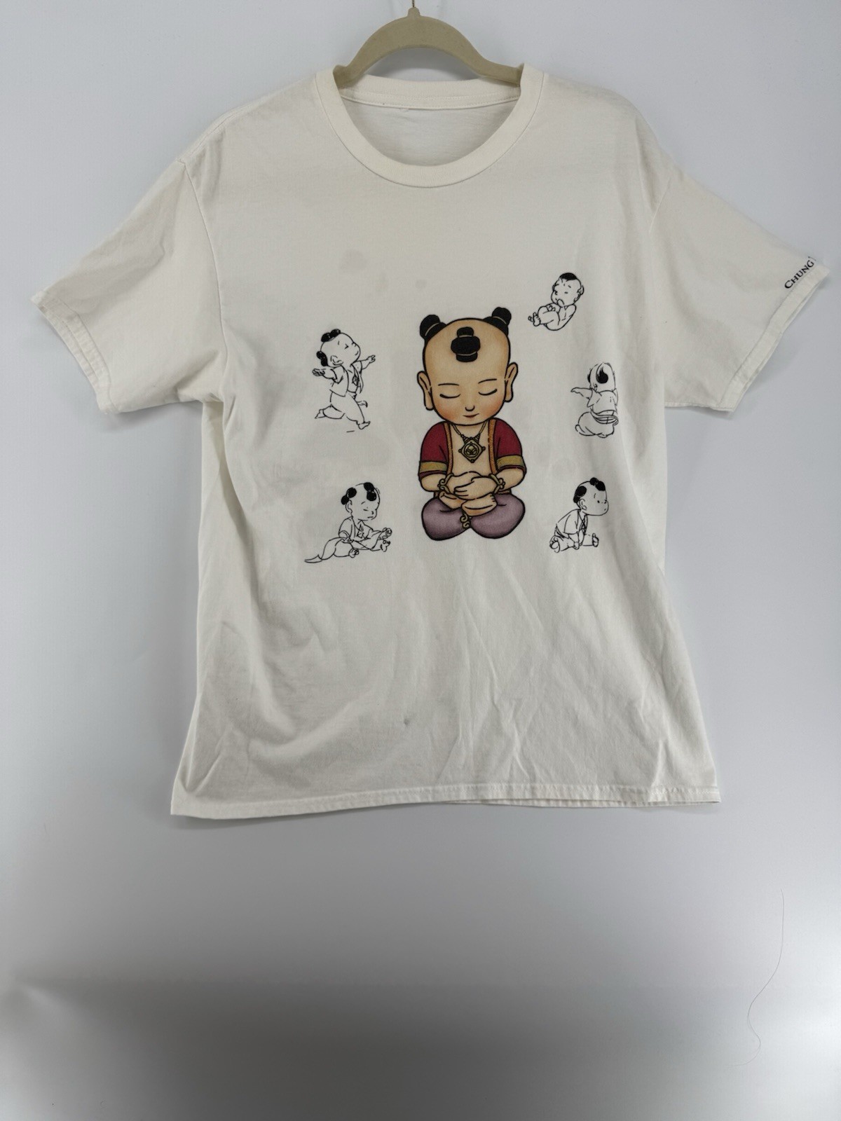 Bay Buddha T Shirt Size Unknown See Measurements, W/stain gallery