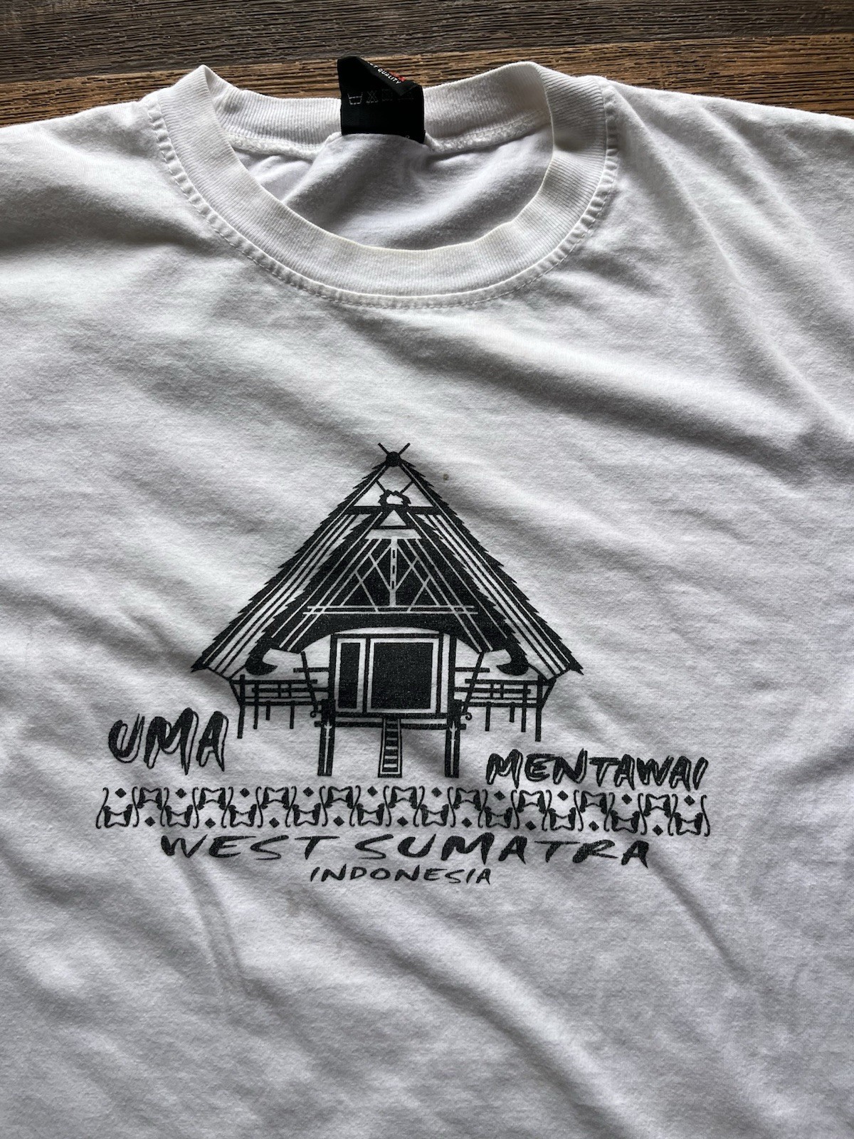 Men's Sumatra T-Shirt White Indonesia Logo L Surf Beach Holiday Import Trip Gnar gallery