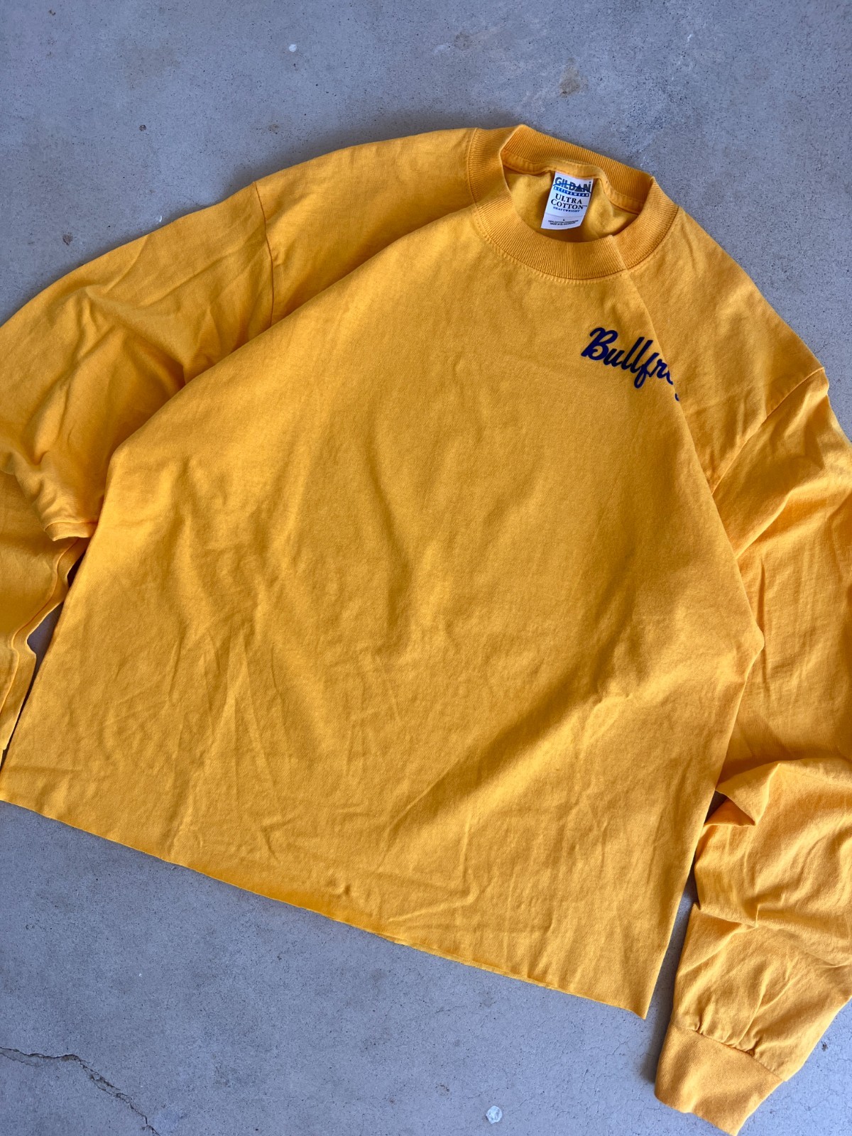 Vintage Yellow Gildan "Bullfrog's" Long Sleeve Tee - L gallery