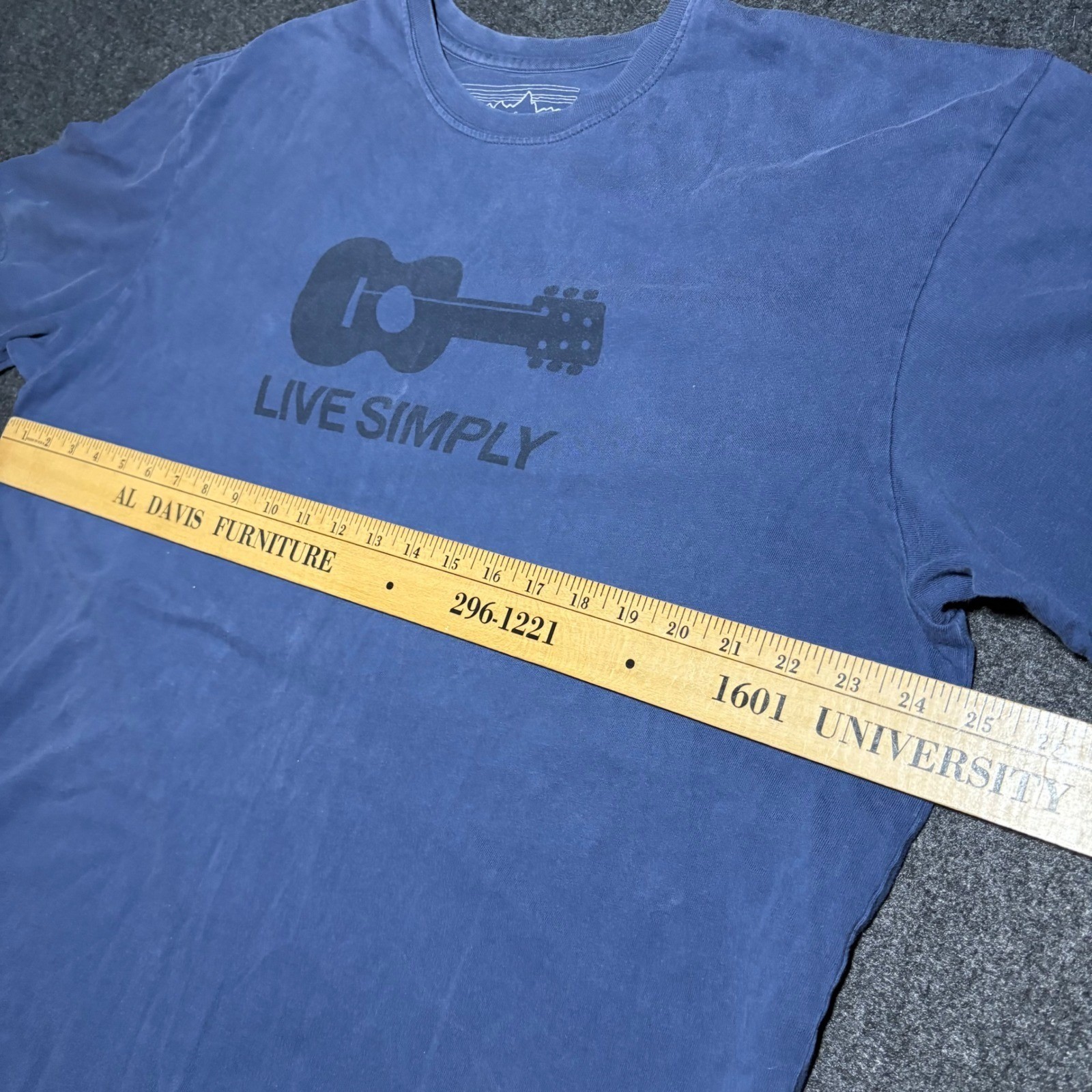 Patagonia Live Simply T-Shirt Men's Extra Large Organic Cotton Usa Made Faded gallery