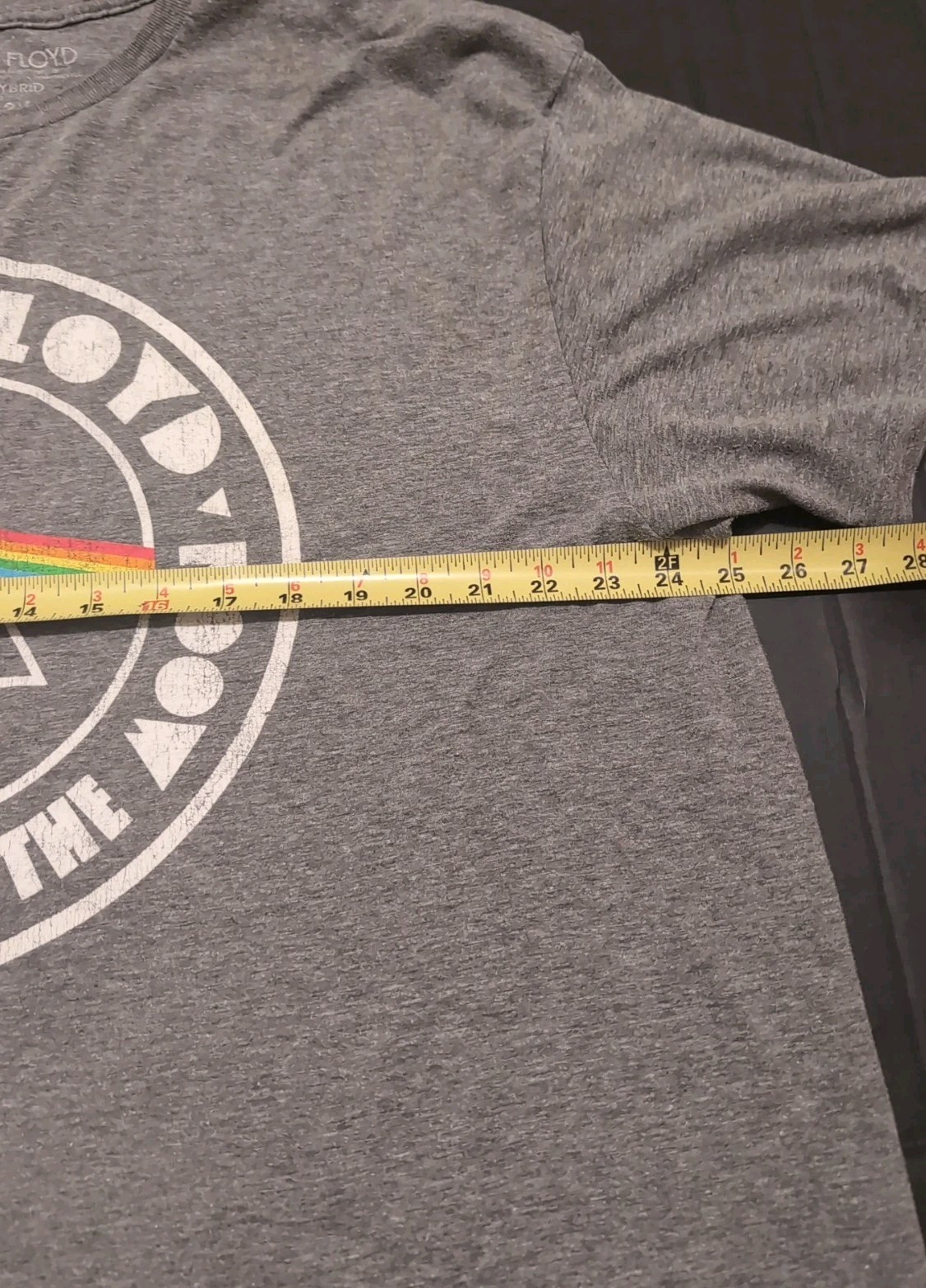Pink Floyd Dark Side Of The Moon Grey T-Shirt Mens 2X gallery