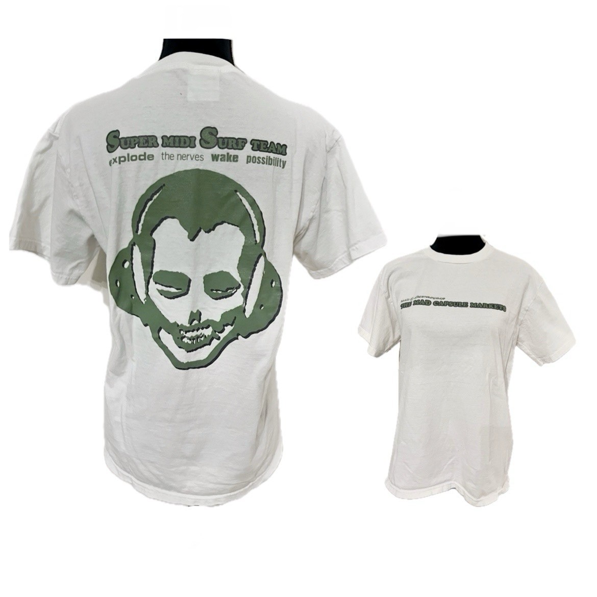 THE MAD CAPSULE MARKETS Midi Surf Team T-shirt Y2K Size M Surf Skate Punk