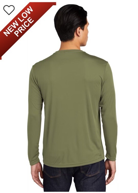 Unisex Long Sleeve PosiCharge Competitor Tee Olive Drab Green XL gallery
