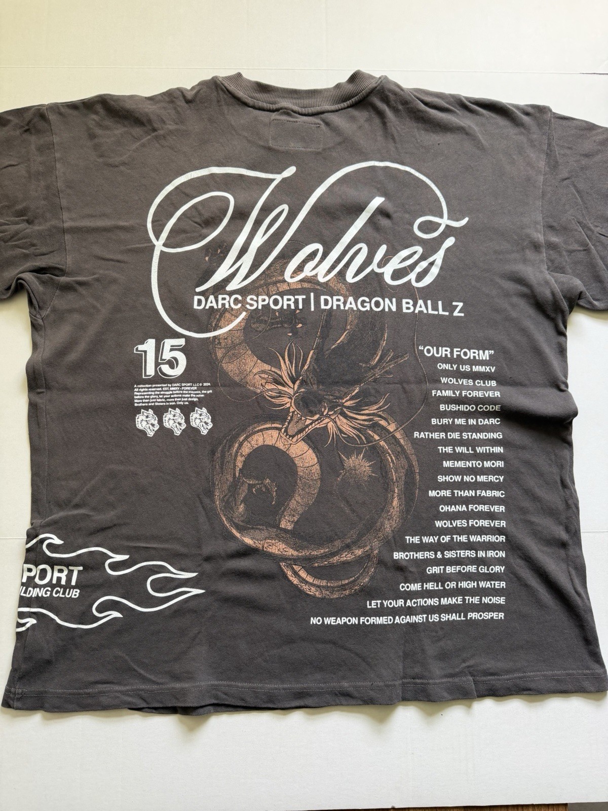 Darc Sport Dragon Ball Z SUMMONED SHENRON T-Shirt Size XL (PRE-OWNED) gallery