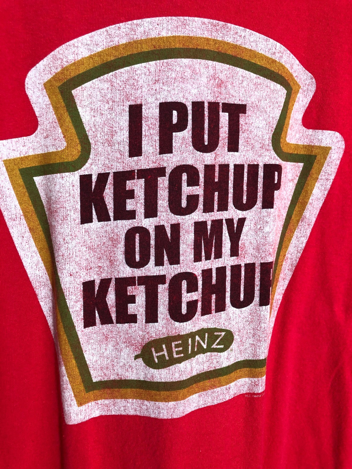 Heinz Ketchup Red Anvil 2X Pre Shrunk T Shirt Pre-Owned VGC gallery